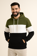 MEHZOUQ-Fleece Plain Hoodie